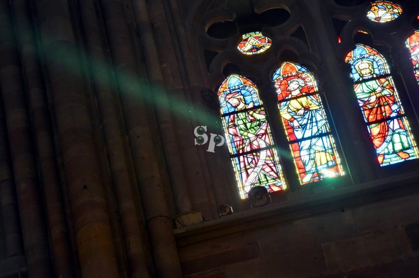 rayon vert de la cathédrale de Strasbourg