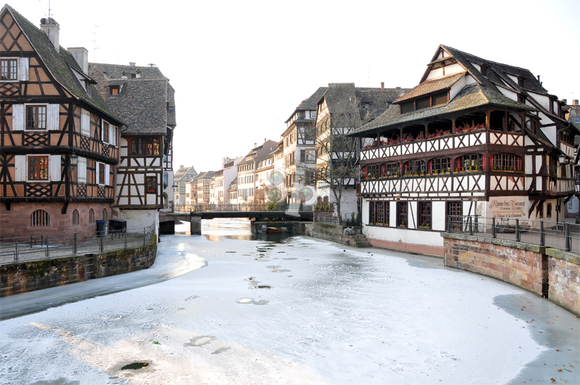 Strasbourg sous la glace