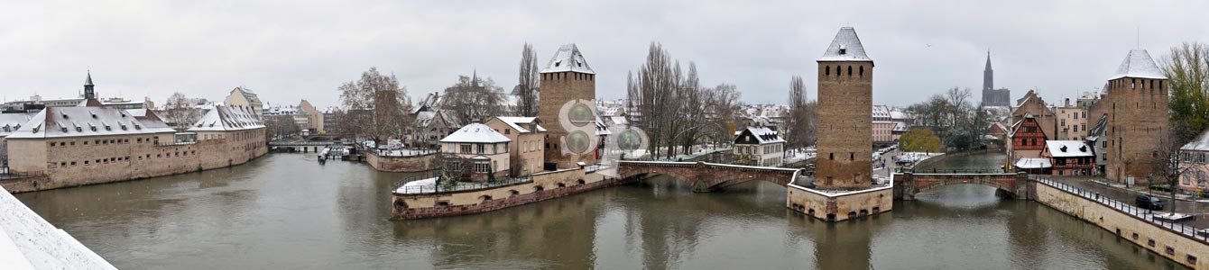 La Petite France de Strasbourg sous la neige