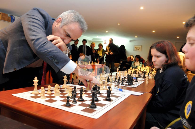 Kasparov simulataneous game